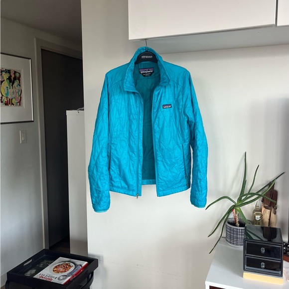 Patagonia Women’s Teal Lightweight Jacket Size S - Picture 4 of 15